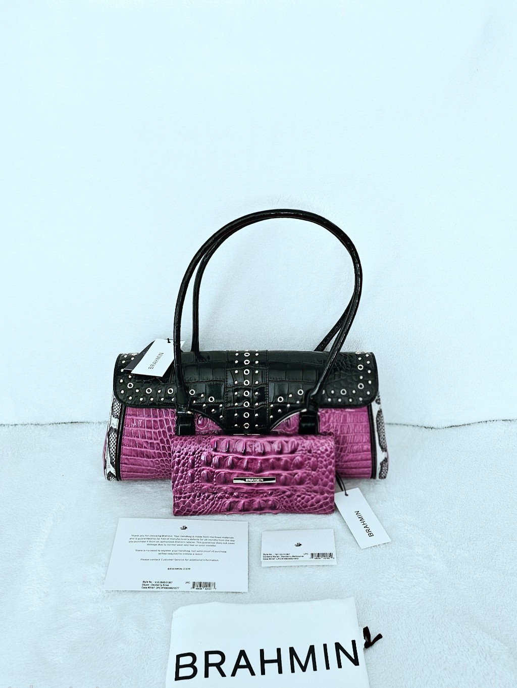 Nwt Brahmin Dewberry Arise Dayan W/Cordelia Wallet